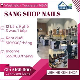 Sang shop nail trong Westfield rent rẻ, thu nhập ổn định