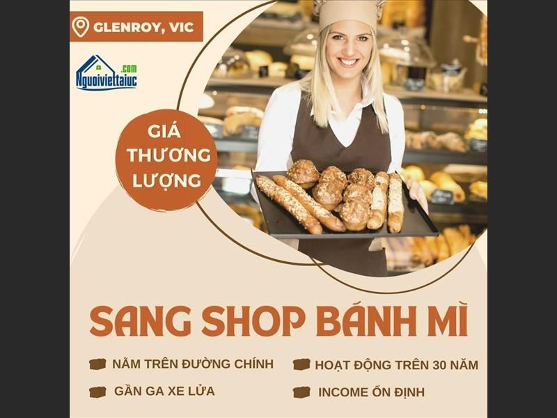 Cần sang shop bánh mì vùng tây bắc Melbourne