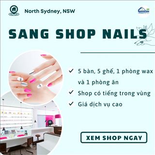 Cần sang lại shop nails có tiếng ở North Sydney