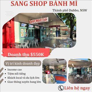 Sang shop bánh mì nổi tiếng thành phố Dubbo, NSW income 550K