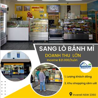 Sang shop bánh mì, pies và bánh ngot đông khách, khu sầm uất