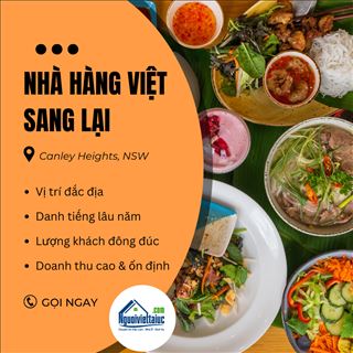 Sang lại nhà hàng vùng Canley Heights, NSW, có thể làm visa định